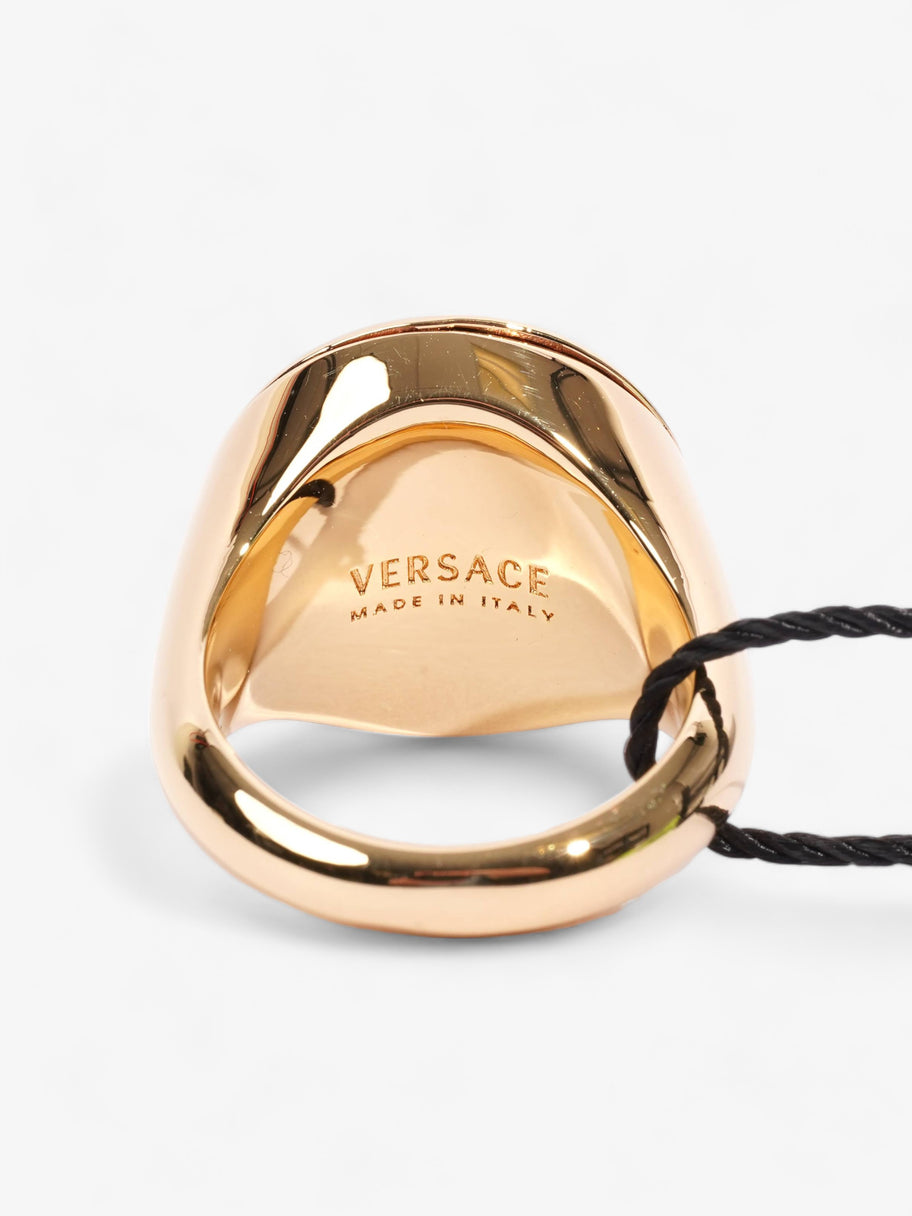 V Logo Circle Ring Gold Gold Plated 17 Image 4