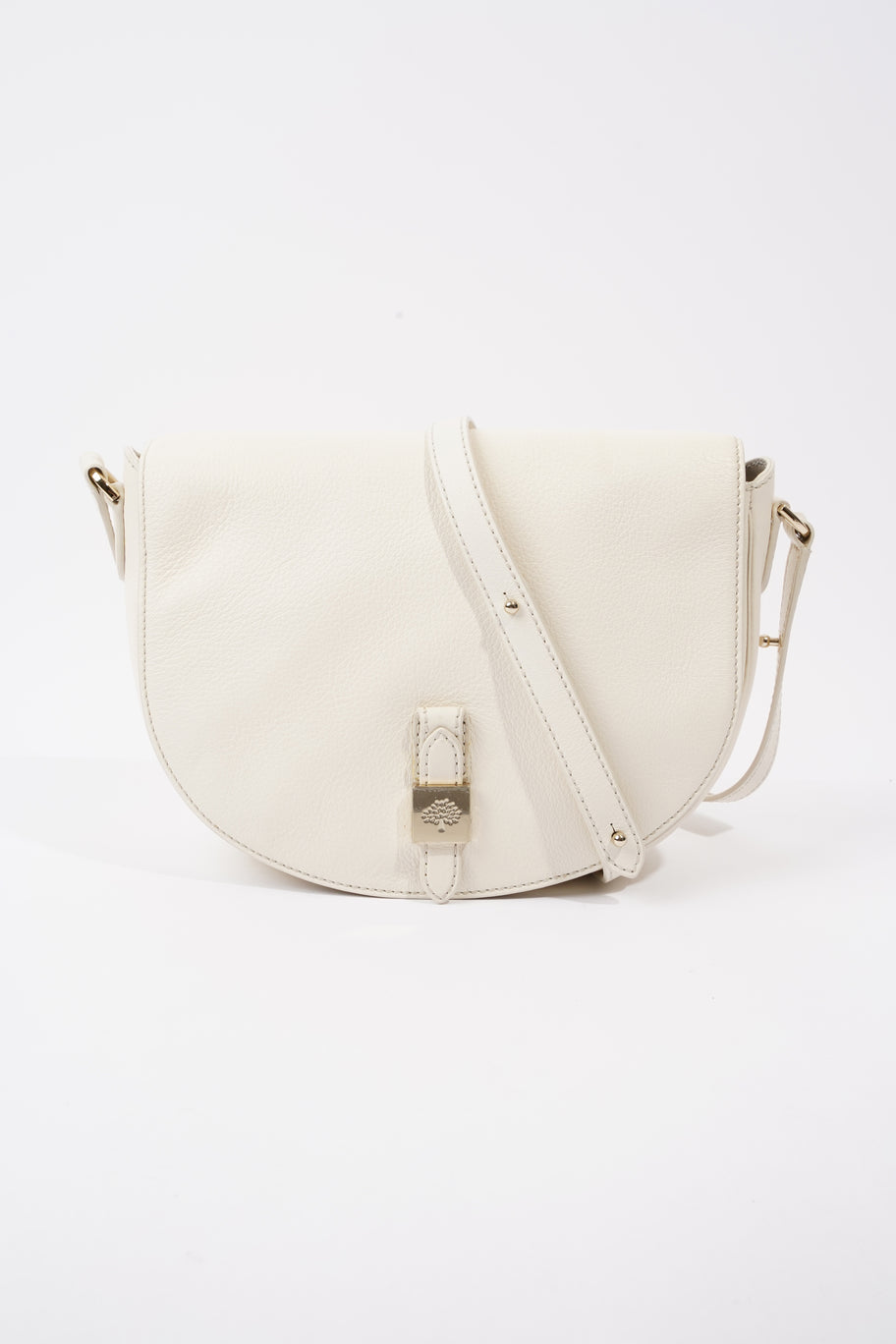 Tessie Satchel White Leather Image 1