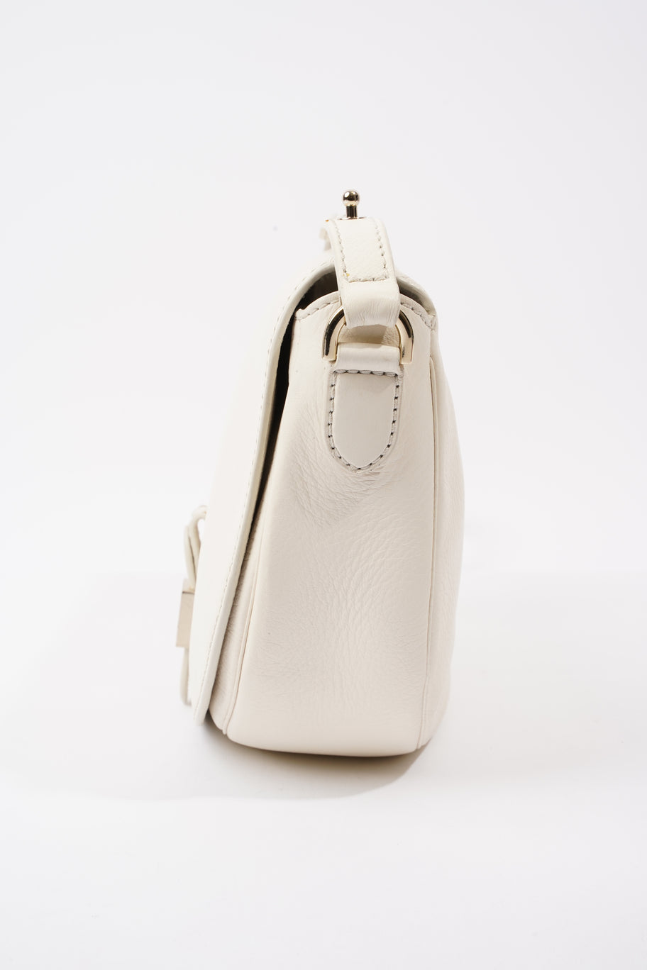 Tessie Satchel White Leather Image 3