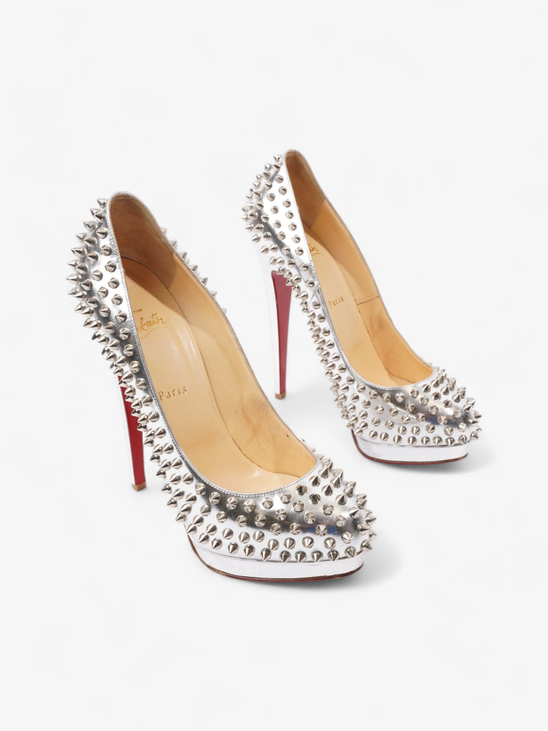  Christian Louboutin Alti Pump Spikes 160mm Silver Patent Leather EU 41 UK 8