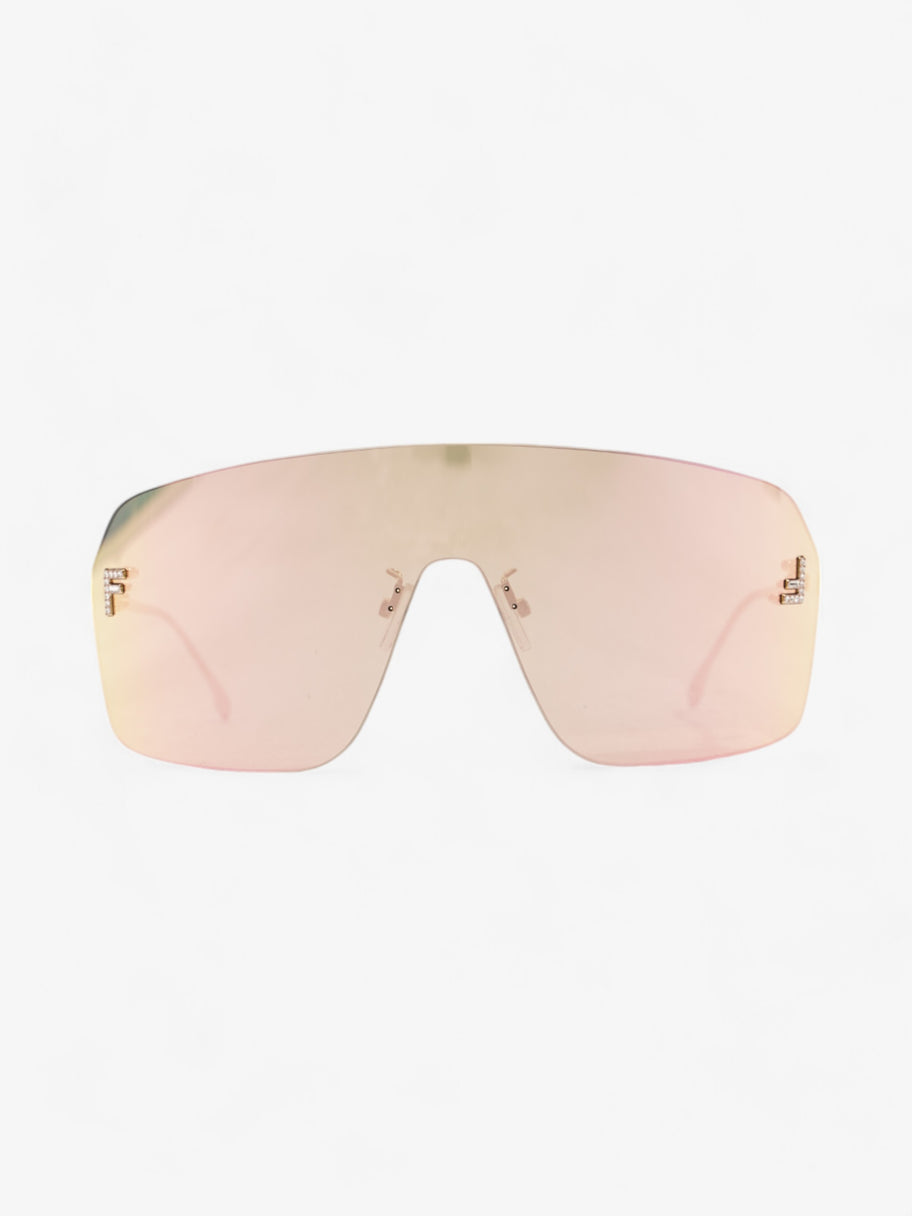 Fendi First ShieldSunglasses Iridescent / Gold Base Metal Image 1