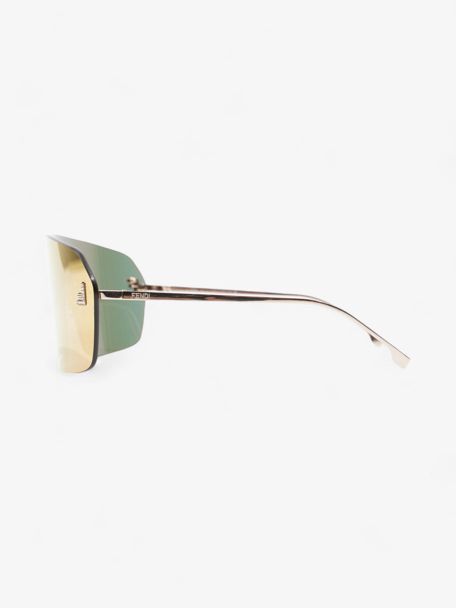 Fendi First ShieldSunglasses Iridescent / Gold Base Metal Image 2