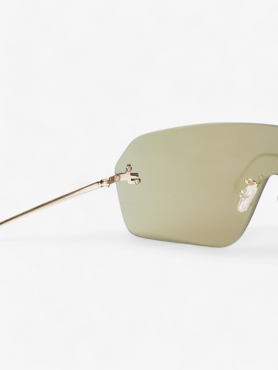 Fendi First ShieldSunglasses Iridescent / Gold Base Metal Image 5