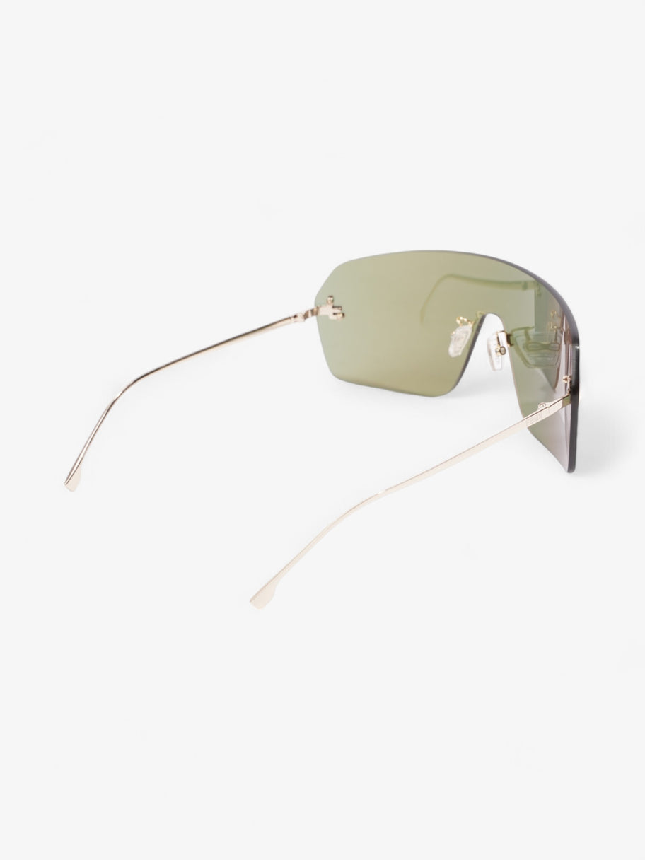 Fendi First ShieldSunglasses Iridescent / Gold Base Metal Image 7