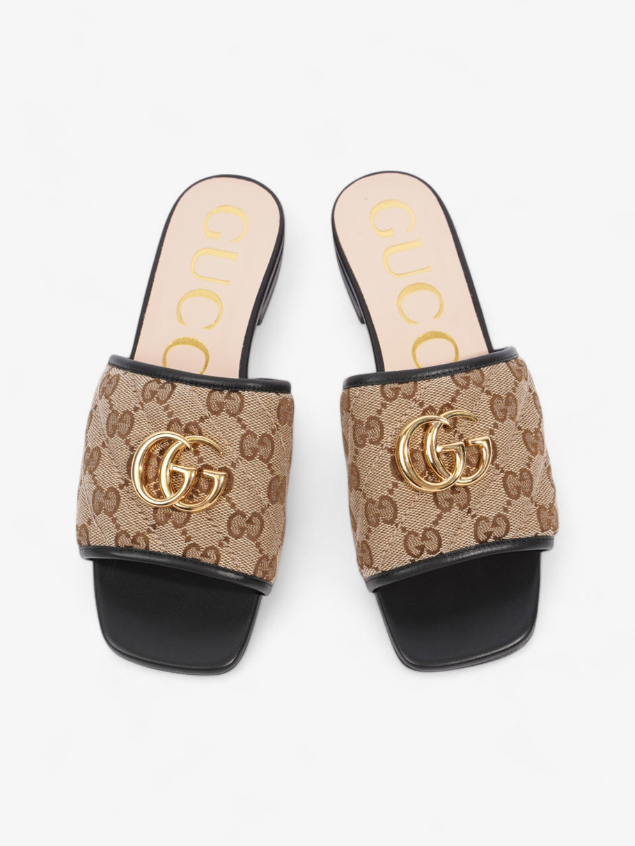 Gucci GG Sandals Beige  / Brown / Black Canvas EU 36 UK 3 Image 8