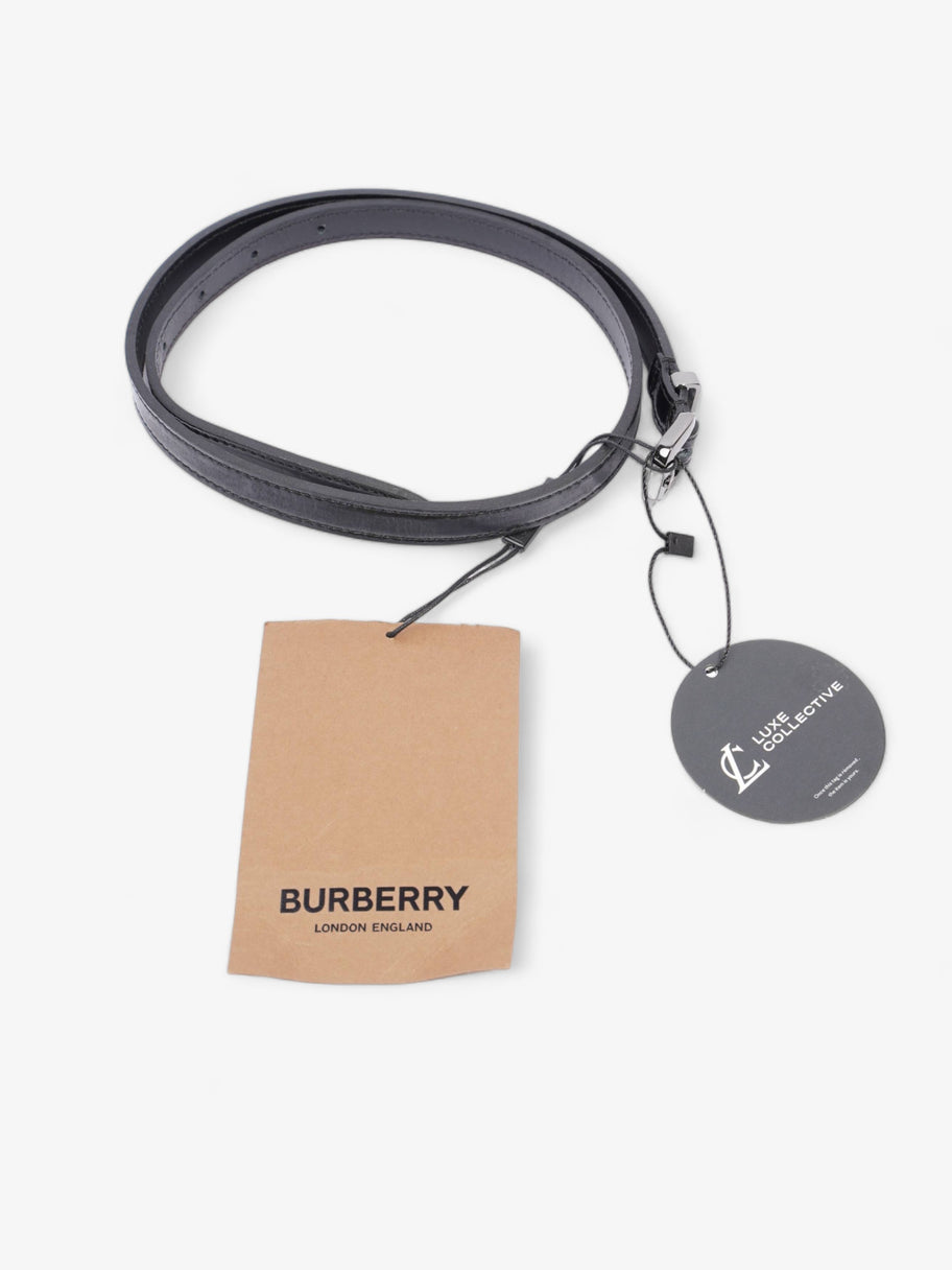 Burberry Thin Buckle Belt Black Patent Leather 86cm Image 6