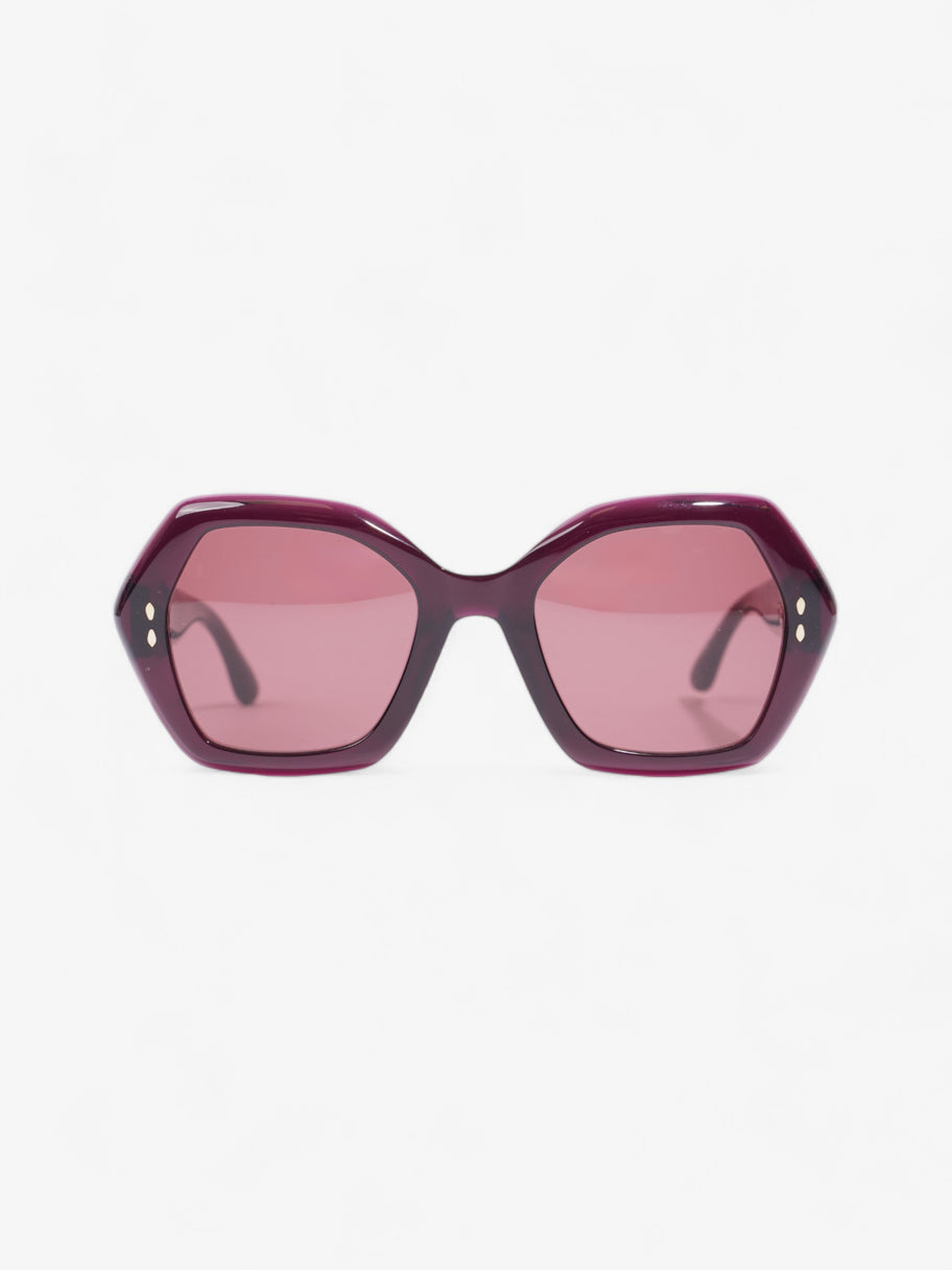 Isabel Marant Etoile Hexagon Sunglasses Deep Purple Acetate 145mm Image 1