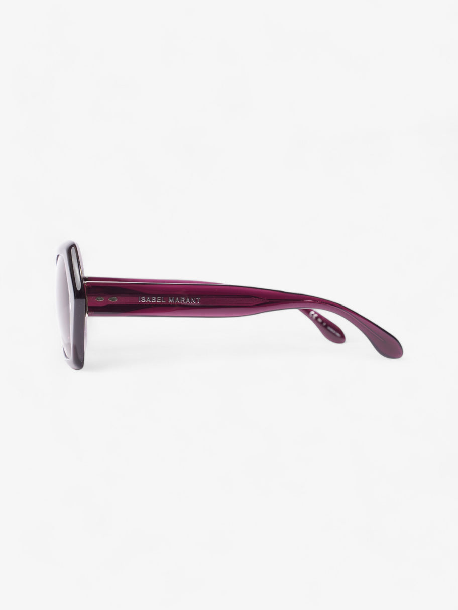 Isabel Marant Etoile Hexagon Sunglasses Deep Purple Acetate 145mm Image 2