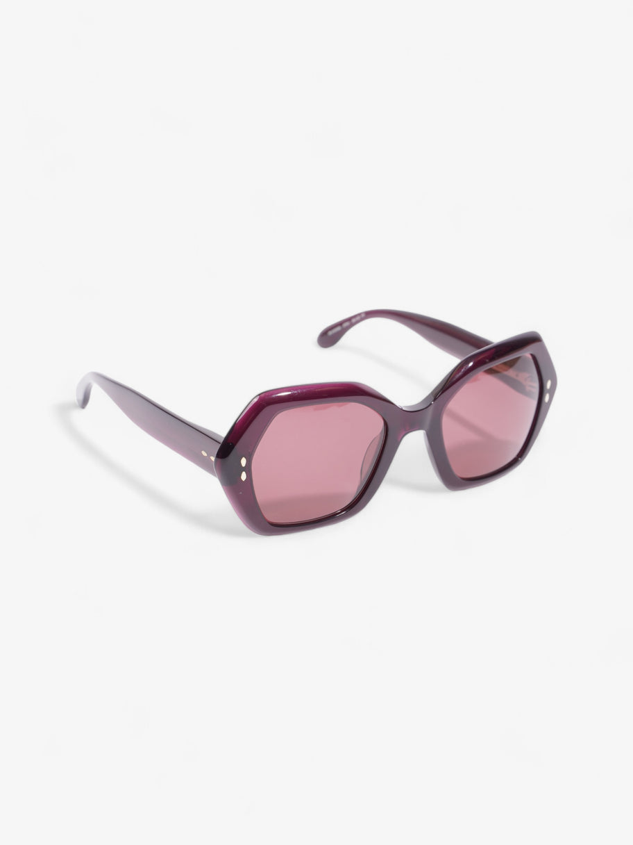 Isabel Marant Etoile Hexagon Sunglasses Deep Purple Acetate 145mm Image 5