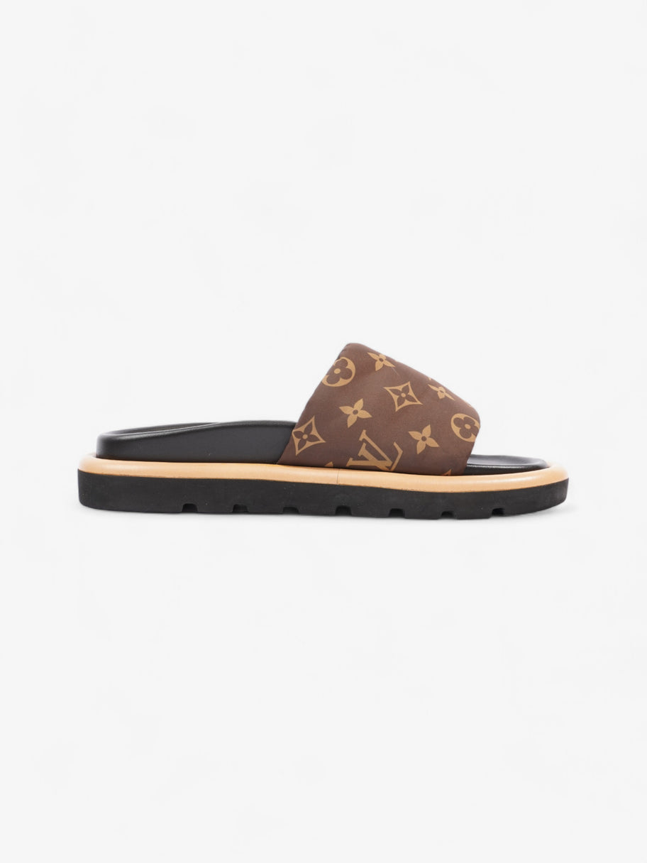 Louis Vuitton Pillow Slides Black / Brown Monogram Nylon EU 39 UK 6 Image 4