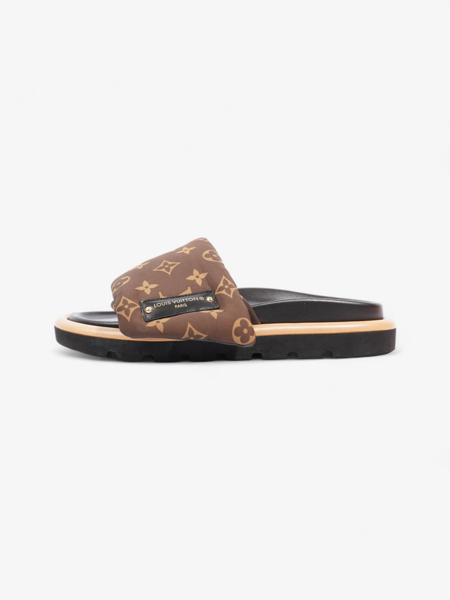 Louis Vuitton Pillow Slides Black / Brown Monogram Nylon EU 39 UK 6 Image 5