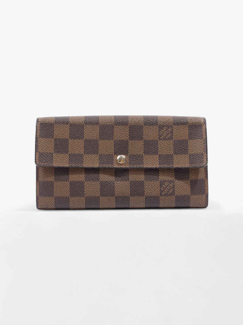  Louis Vuitton Sarah Wallet Damier Ebene Coated Canvas