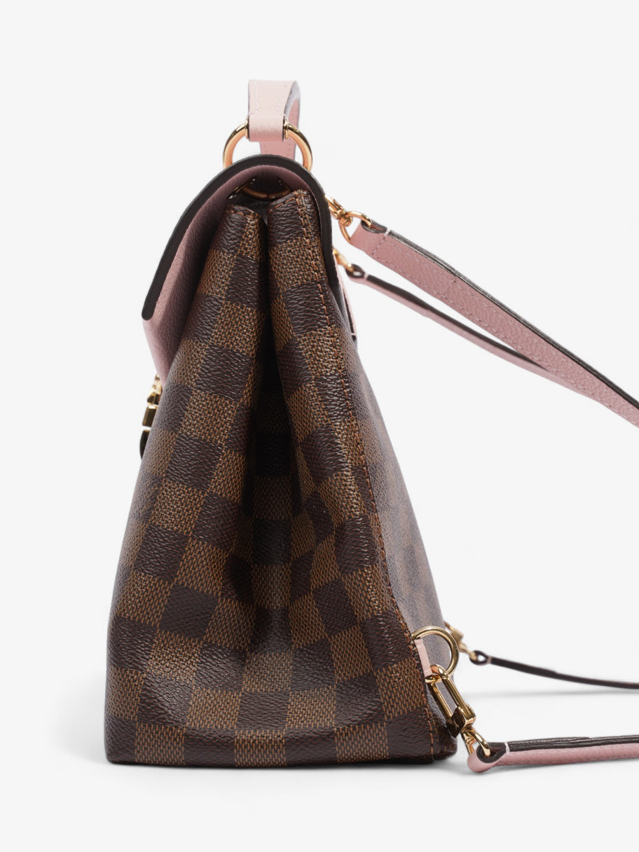 Louis Vuitton Clapton Backpack Damier Ebene / Pink Coated Canvas Image 3