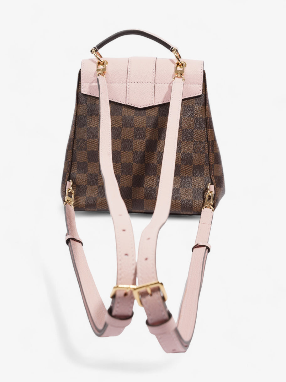 Louis Vuitton Clapton Backpack Damier Ebene / Pink Coated Canvas Image 4