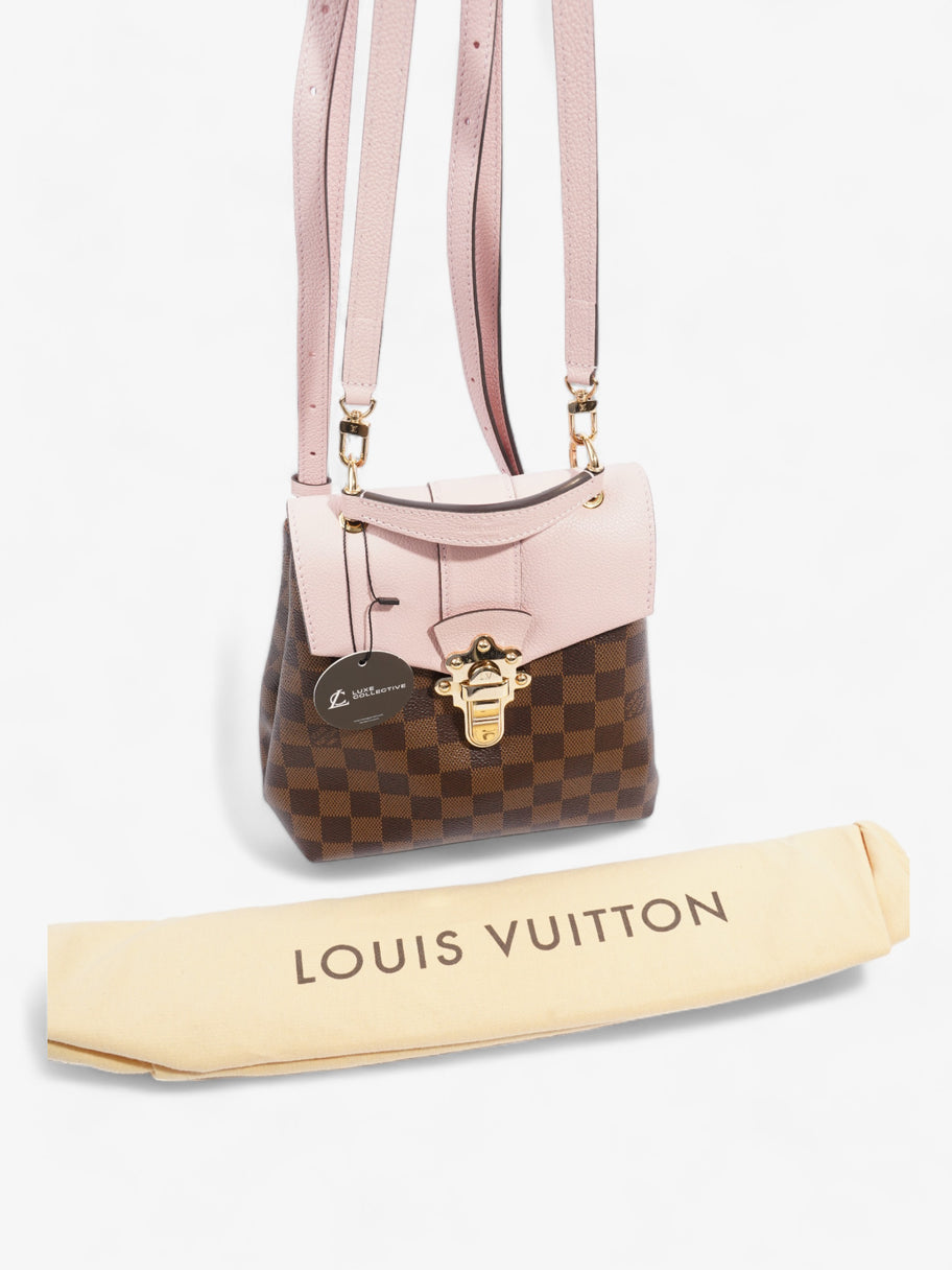 Louis Vuitton Clapton Backpack Damier Ebene / Pink Coated Canvas Image 9