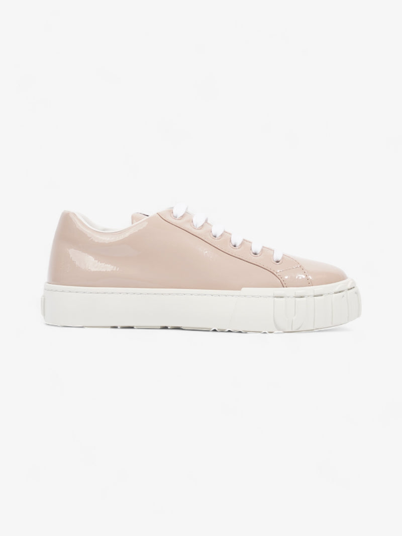  Miu Miu Naplak Tech Sneakers Light Pink / White Patent Leather EU 37.5 UK 4.5