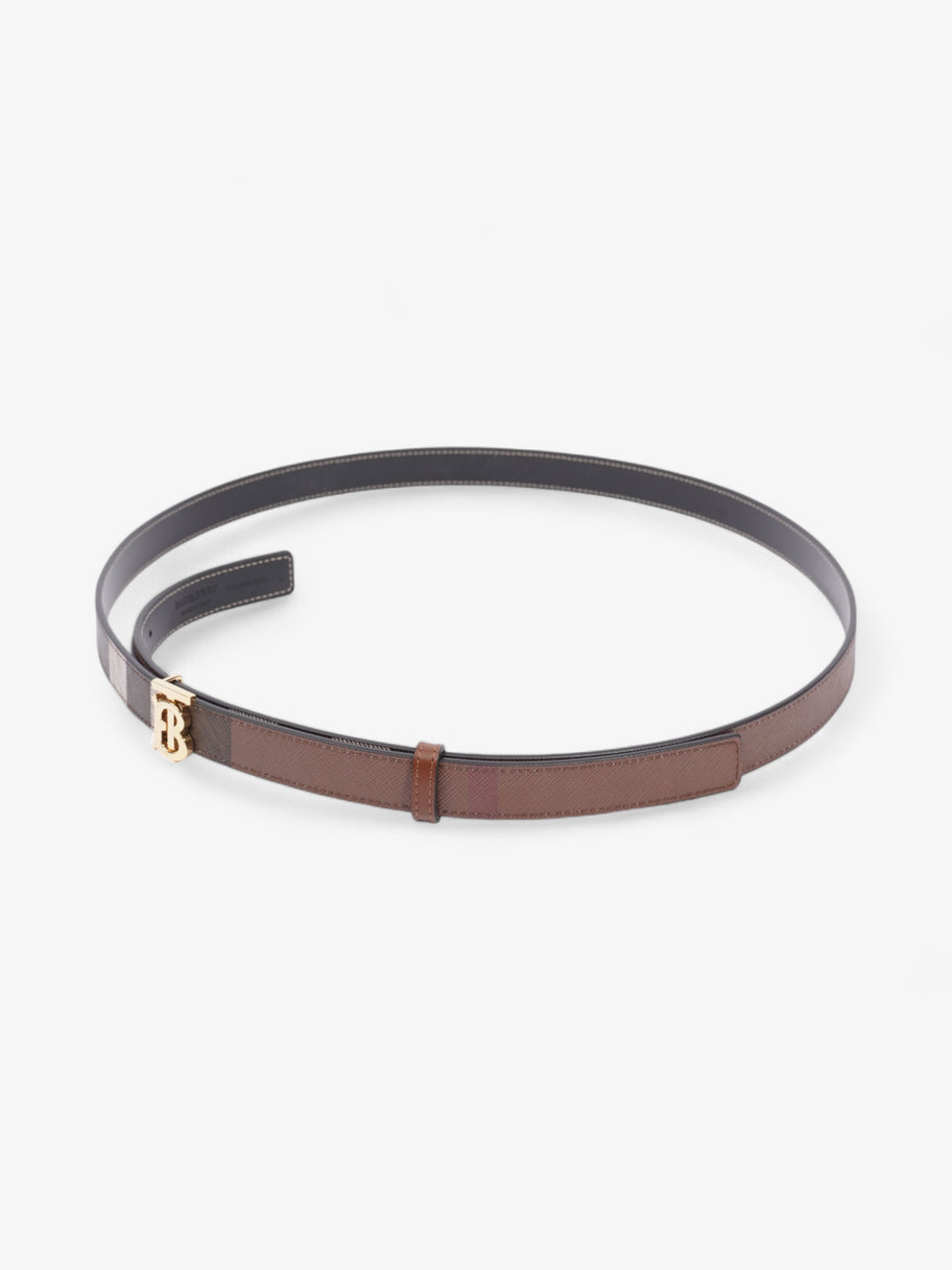 Burberry TB Belt Reversible Giant Check Belt Dark Birch Brown Canvas Large (134cm) Image 3