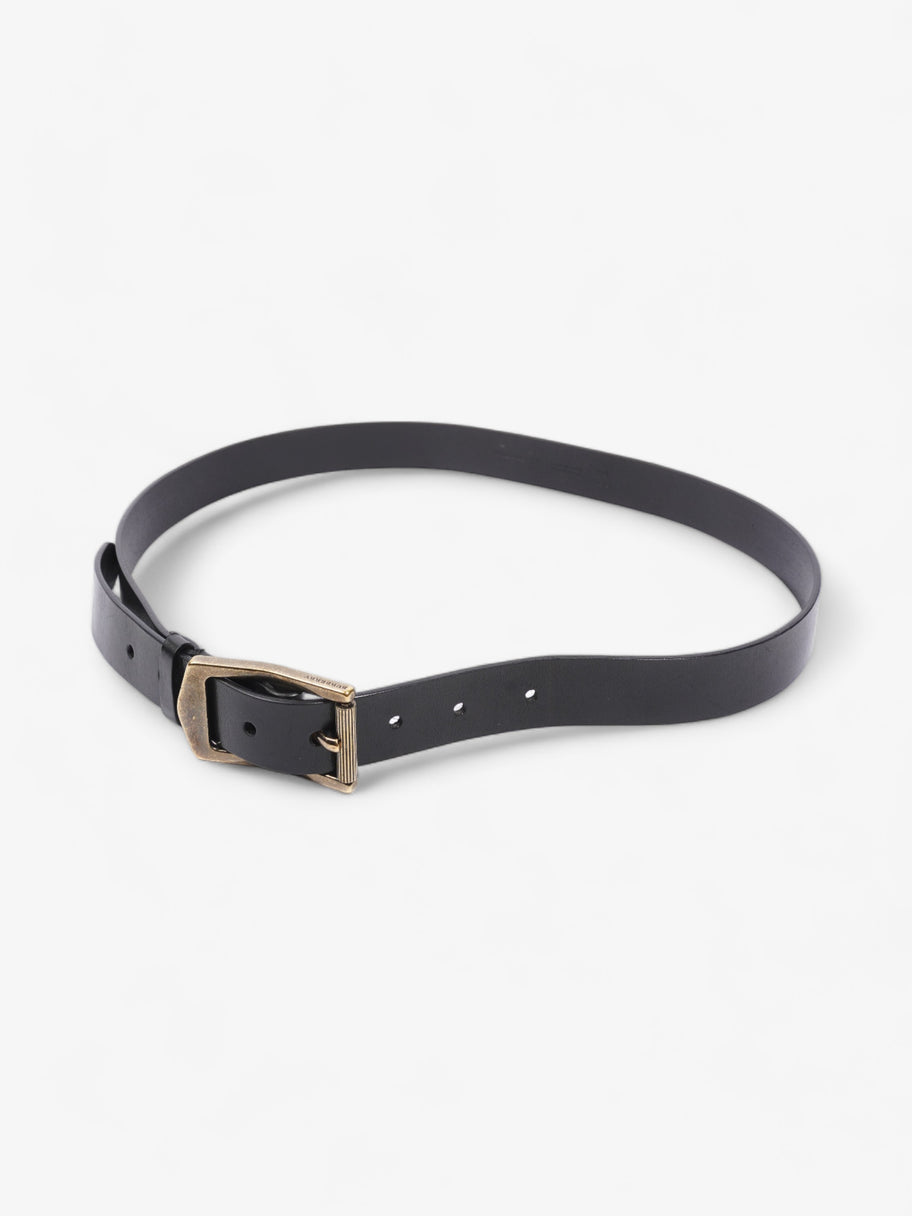 Burberry Buckle Belt Black Leather 100cm 40