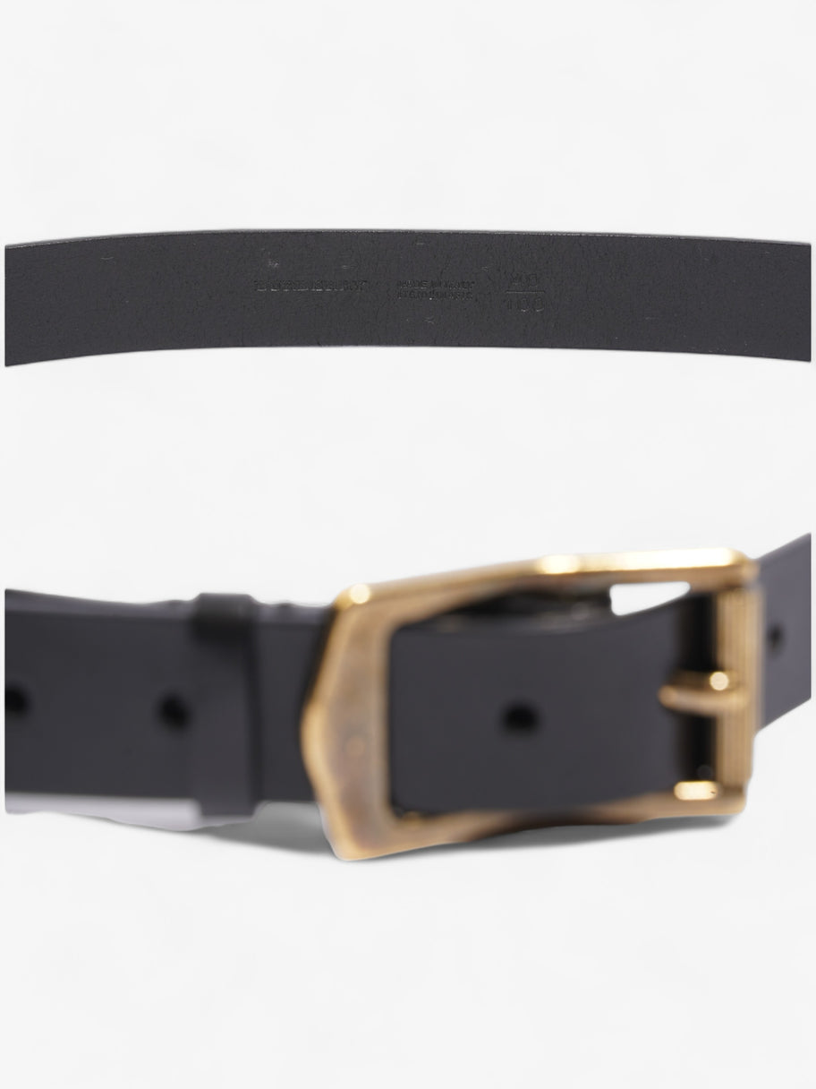 Burberry Buckle Belt Black Leather 100cm 40