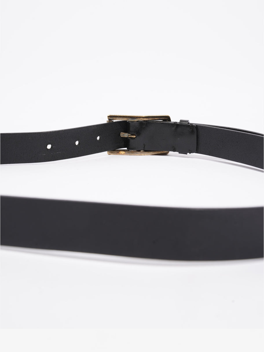 Burberry Buckle Belt Black Leather 100cm 40