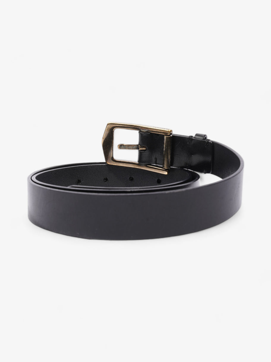 Burberry Buckle Belt Black Leather 100cm 40