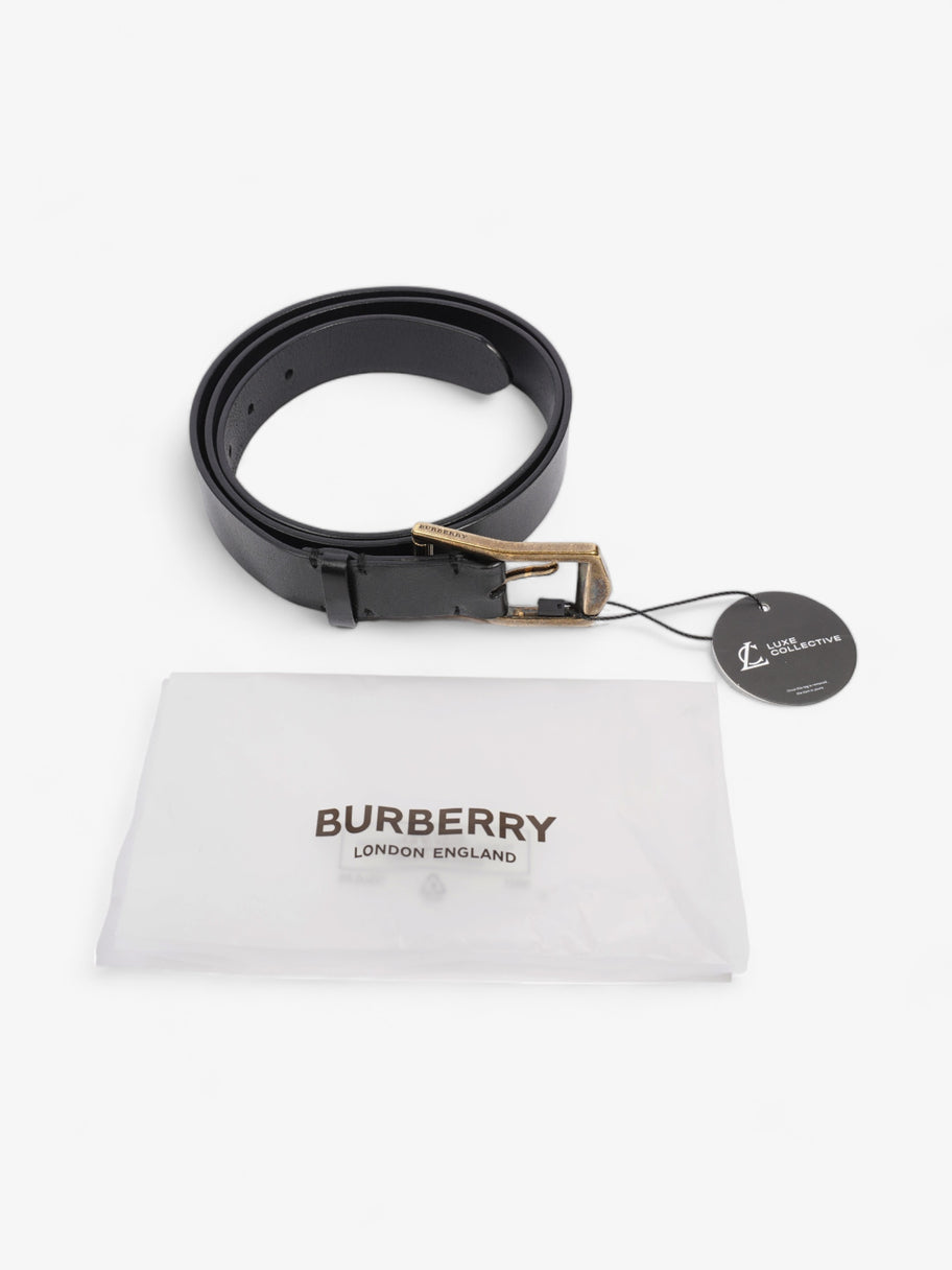 Burberry Buckle Belt Black Leather 100cm 40