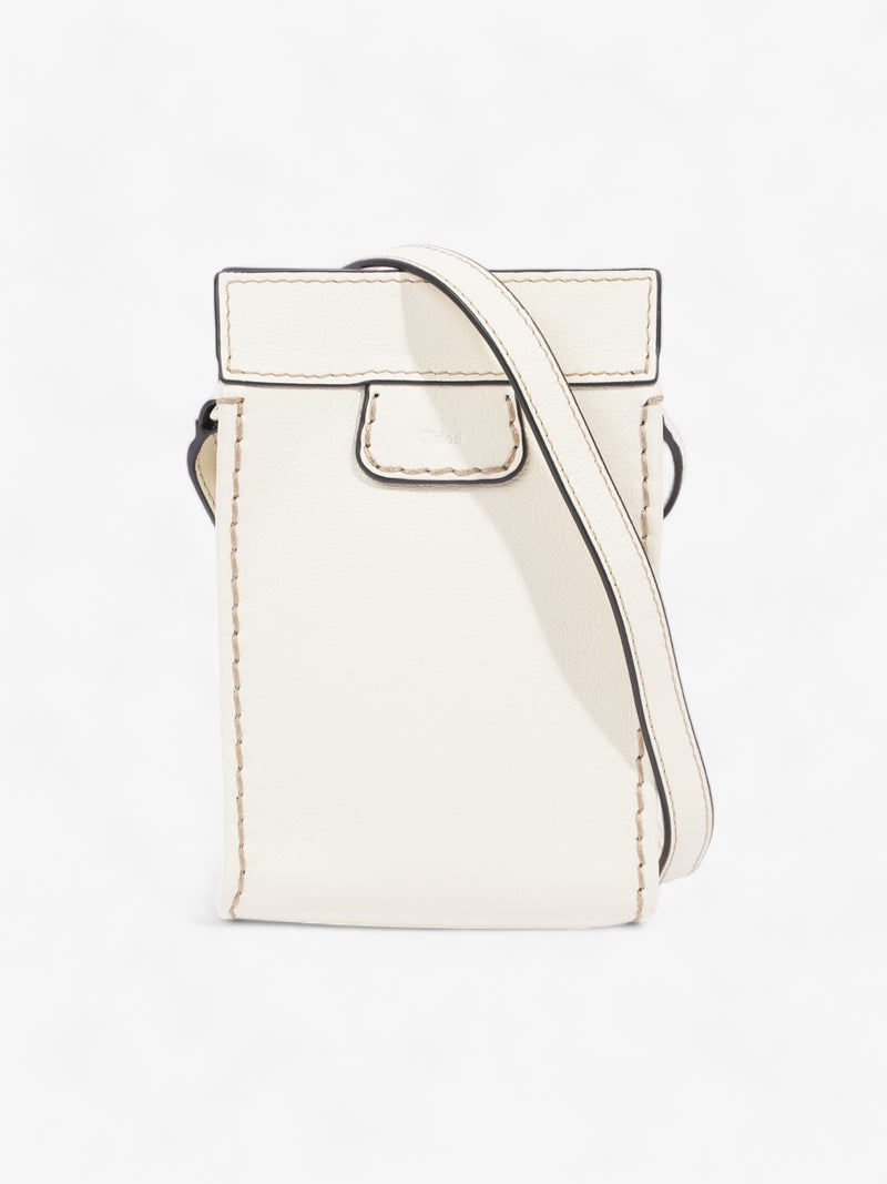  Chloe Edith Phone Pouch Cream Leather