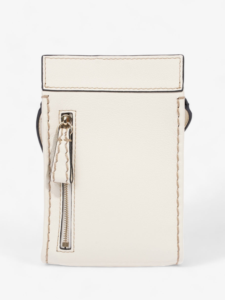 Chloe Edith Phone Pouch Cream Leather Image 5