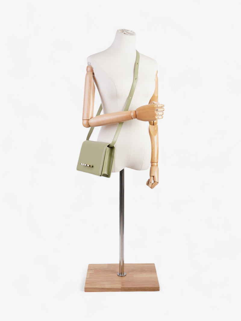  Alexander McQueen Four Ring Bag Sage Green Calfskin Leather