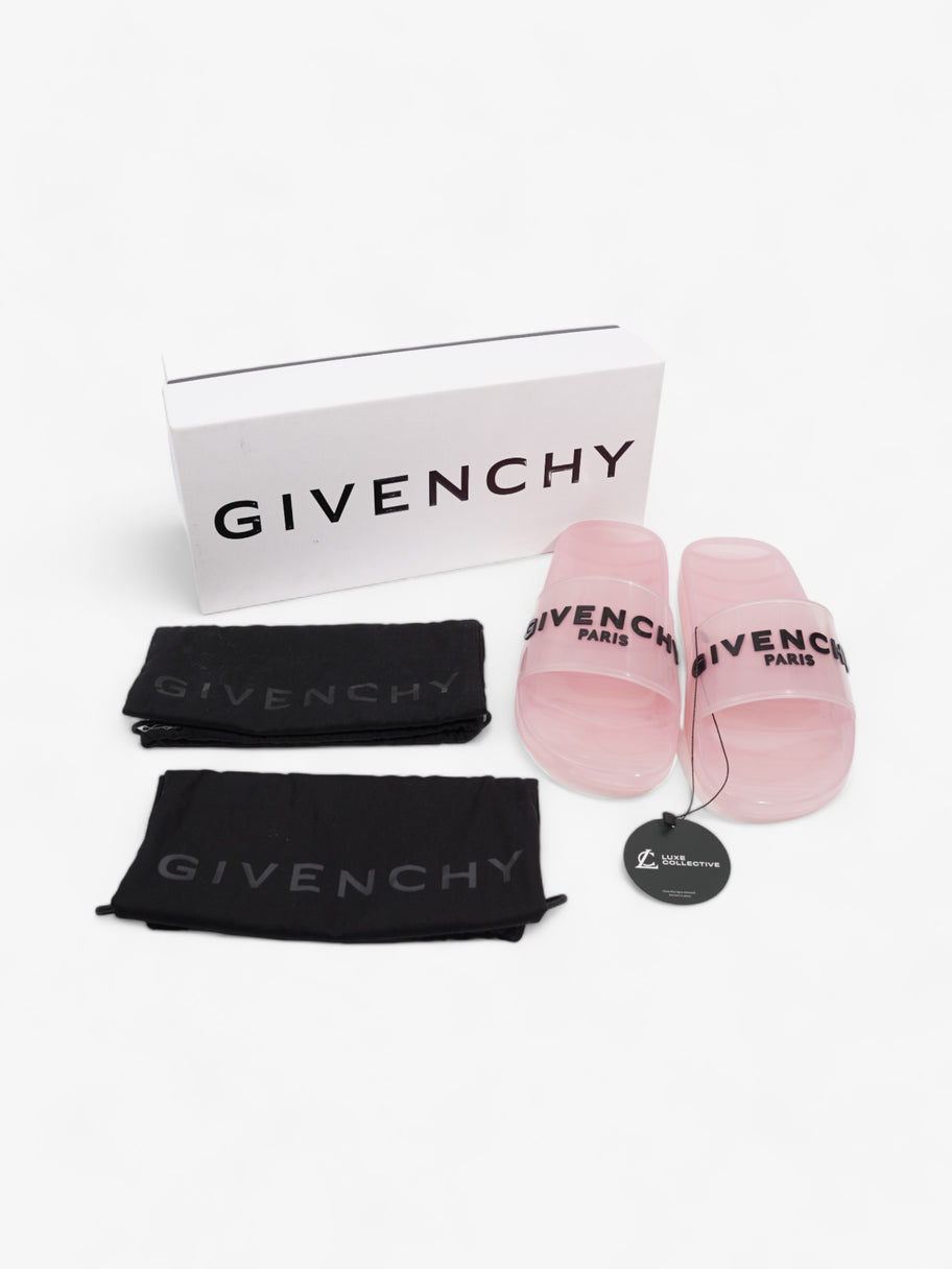 Givenchy Logo Slider Blossom Pink Polyurethane EU 40 UK 7 Image 9