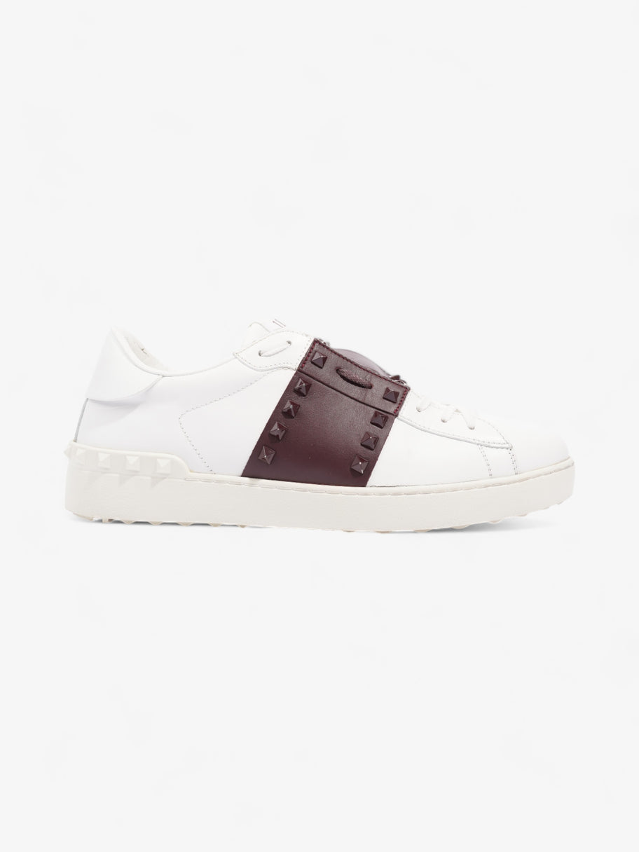 Valentino Untitled 11 White / Maroon Leather EU 44 UK 10 Image 1