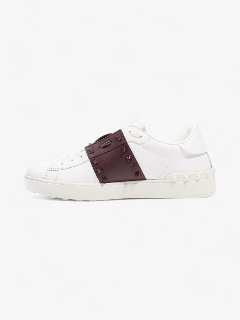 Valentino Untitled 11 White / Maroon Leather EU 44 UK 10 Image 3