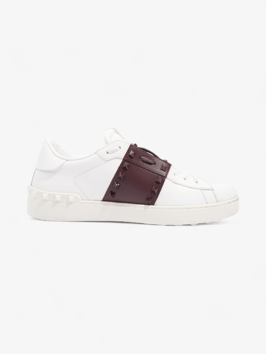 Valentino Untitled 11 White / Maroon Leather EU 44 UK 10 Image 4