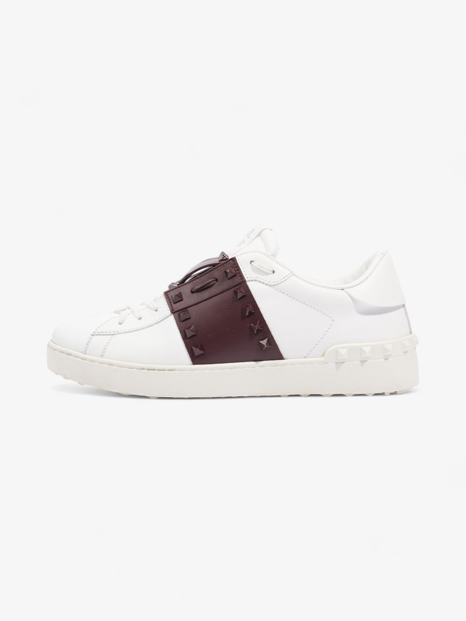 Valentino Untitled 11 White / Maroon Leather EU 44 UK 10 Image 5