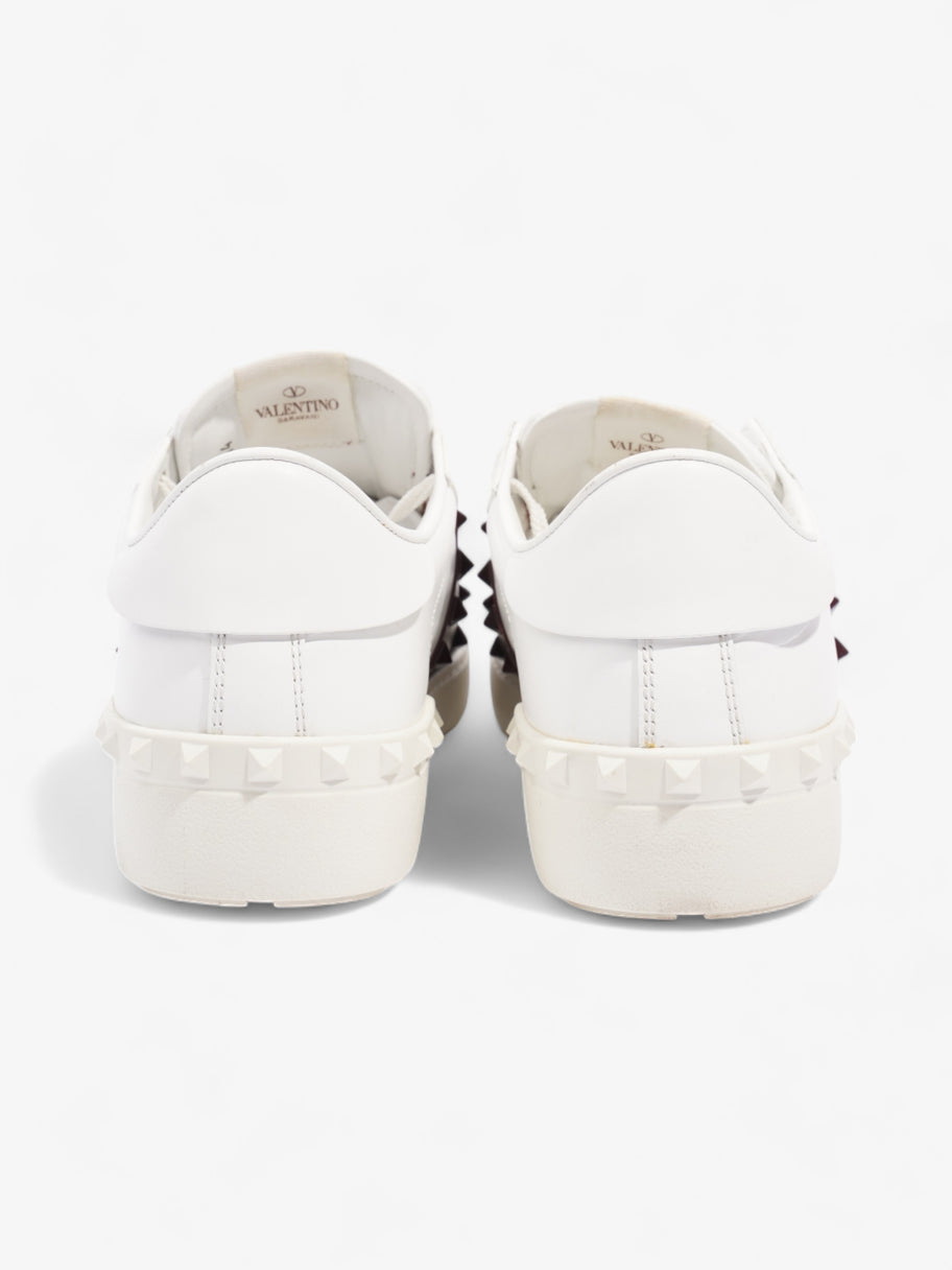 Valentino Untitled 11 White / Maroon Leather EU 44 UK 10 Image 6