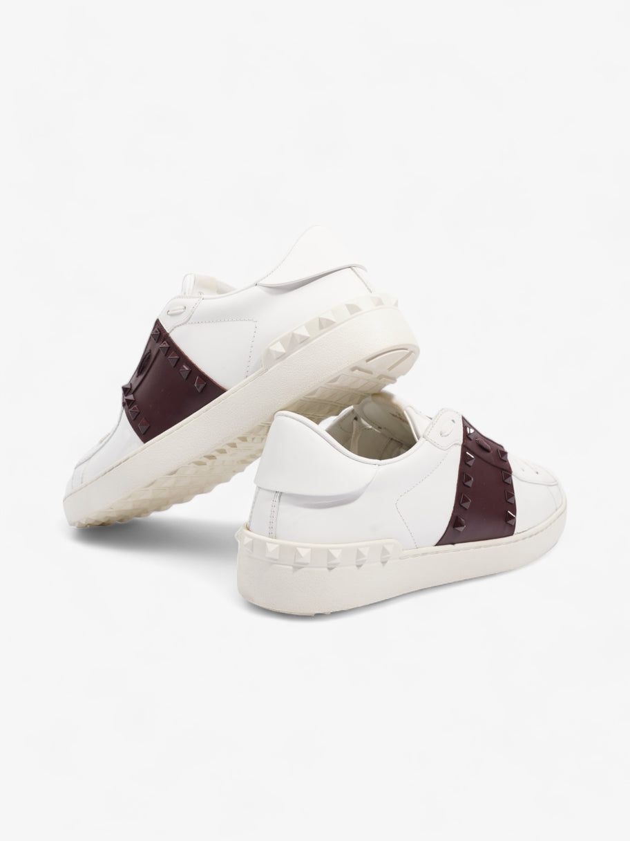 Valentino Untitled 11 White / Maroon Leather EU 44 UK 10 Image 9