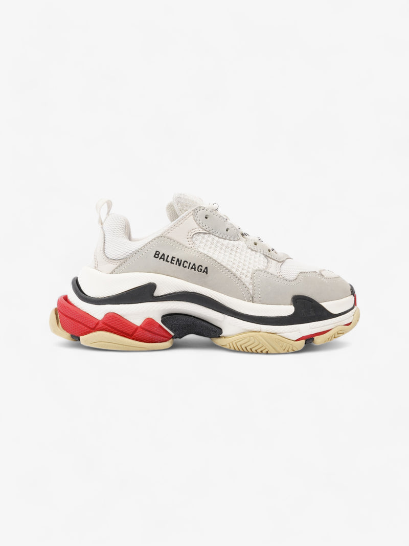  Balenciaga Triple S White / Black / Red Mesh EU 40 UK 6