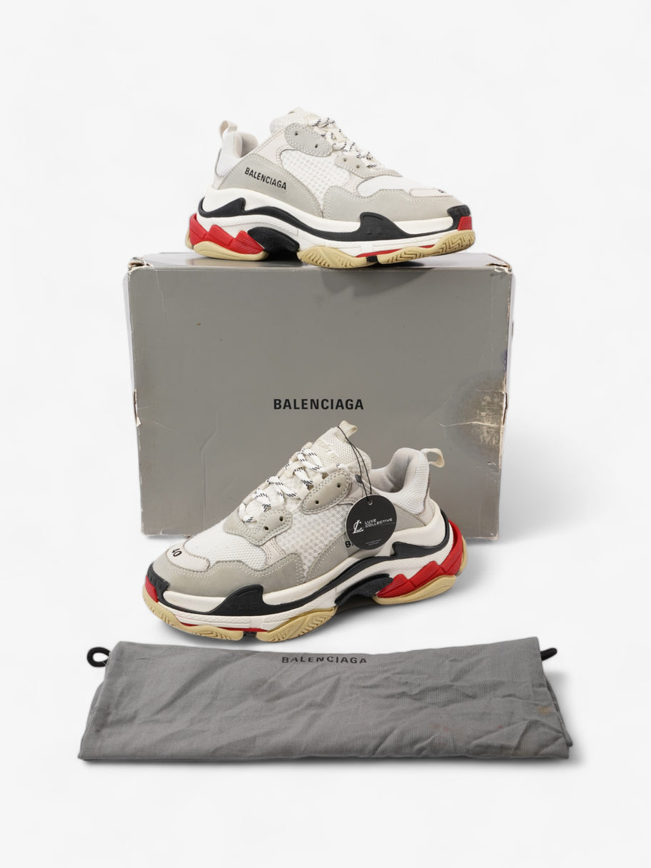 Balenciaga Triple S White / Black / Red Mesh EU 40 UK 6 Image 11