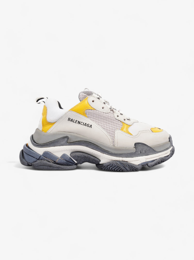  Balenciaga Triple S Half & Half Grey / Red / Yellow Mesh EU 41 UK 7