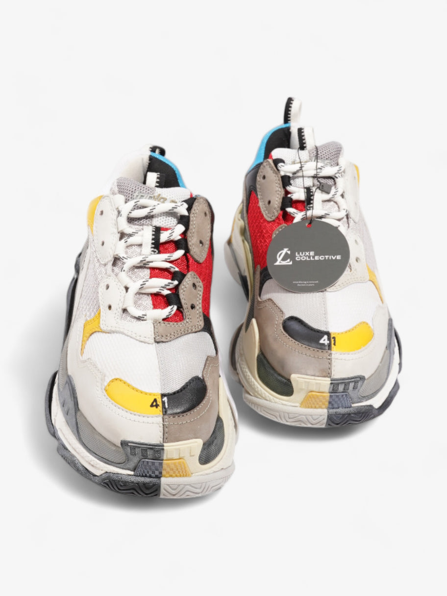 Balenciaga Triple S Half & Half Grey / Red / Yellow Mesh EU 41 UK 7 Image 10