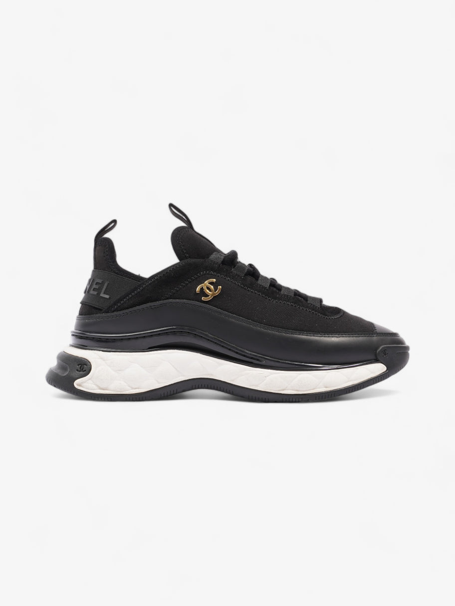 Chanel CC Runner Black / White Suede EU 39 UK 6 Image 1