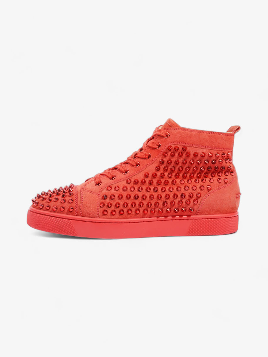 Christian Louboutin Louis Spikes High top Red Suede EU 41.5 UK 7.5 Image 5