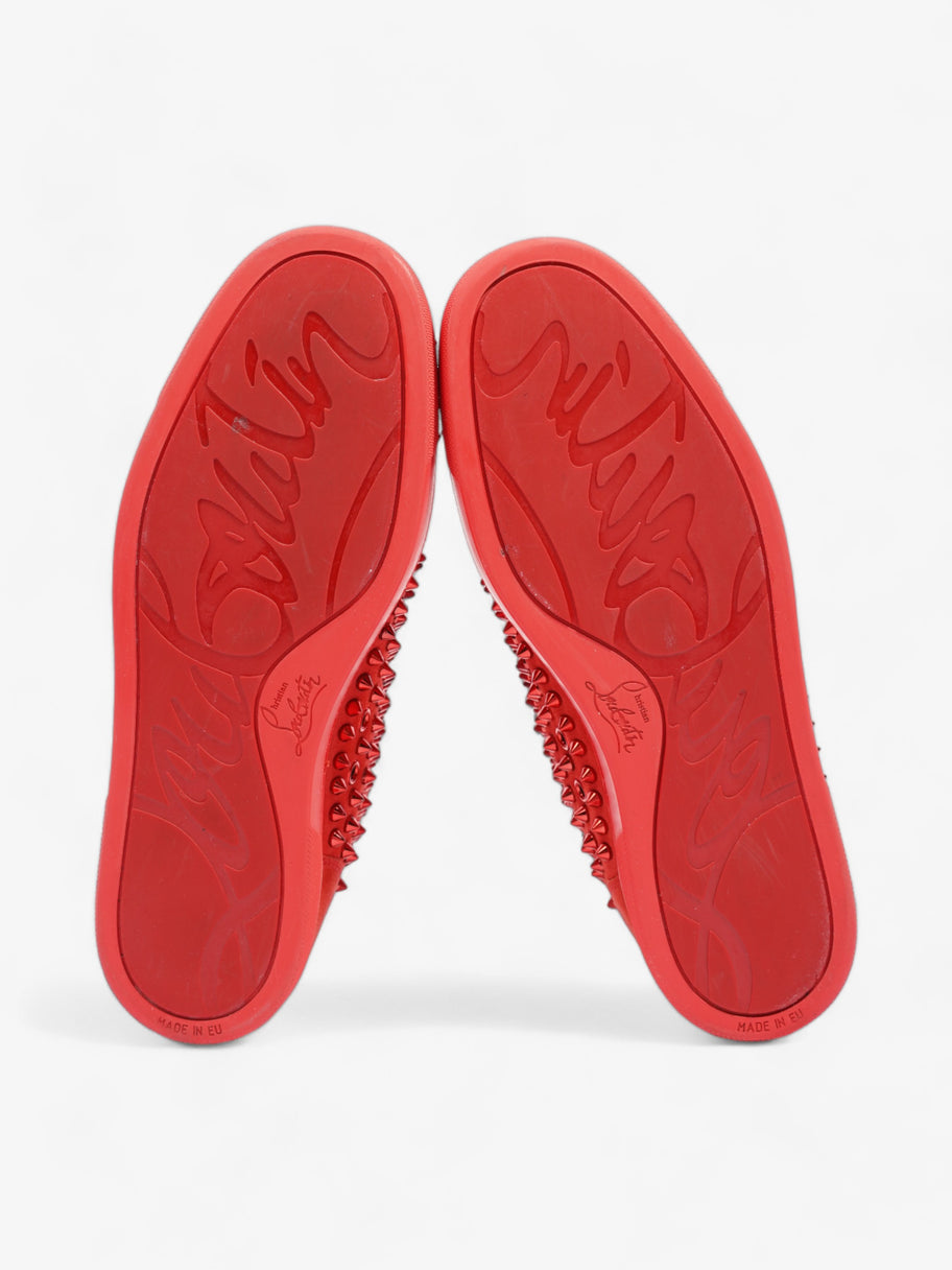 Christian Louboutin Louis Spikes High top Red Suede EU 41.5 UK 7.5 Image 7