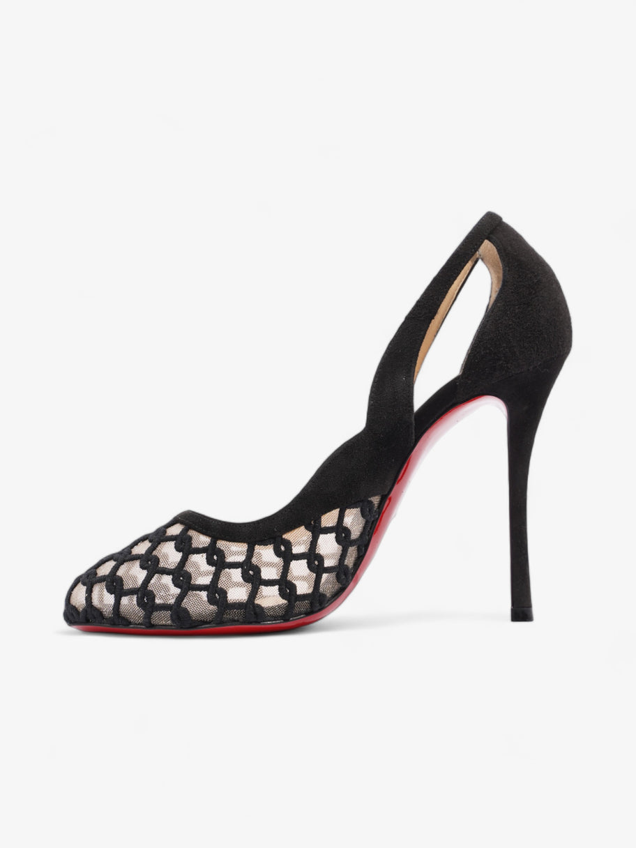 Christian Louboutin K Racas Pumps 115mm Black Mesh EU 37 UK 4 Image 3