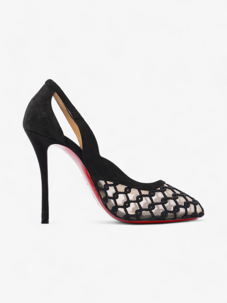 Christian Louboutin K Racas Pumps 115mm Black Mesh EU 37 UK 4 Image 4