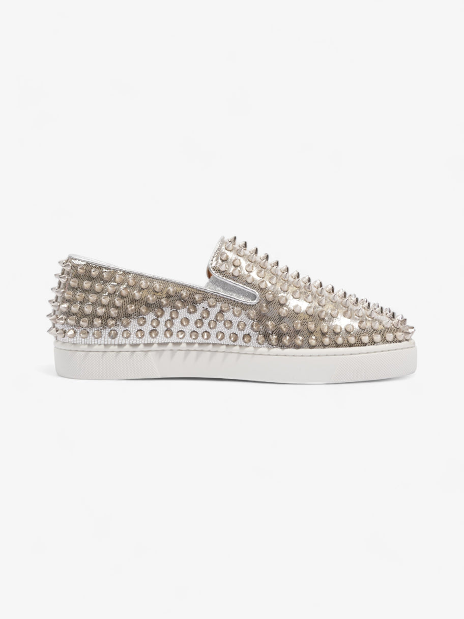 Christian Louboutin RollerBoat Silver Leather EU 39 UK 5 Image 4