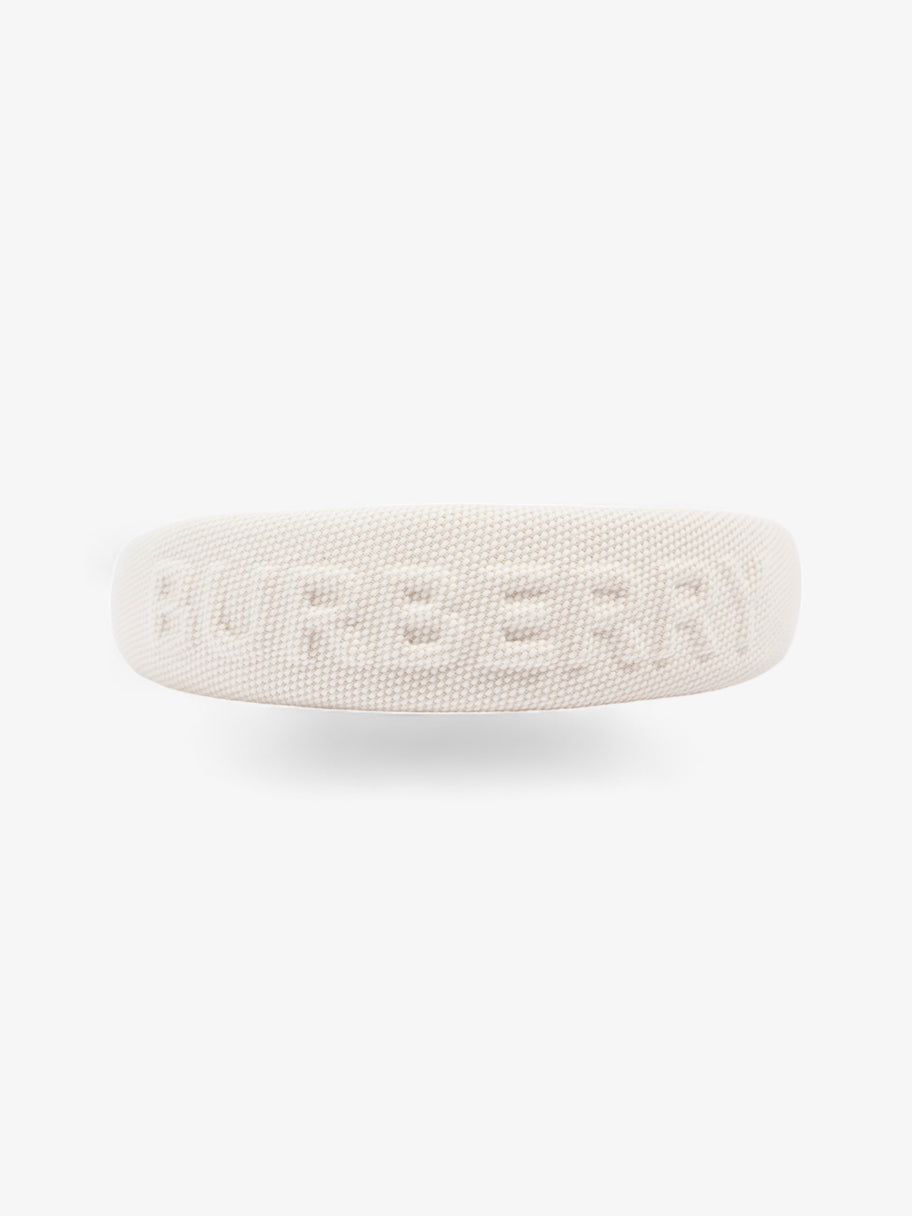 Burberry Logo Hairband White Cotton Image 1