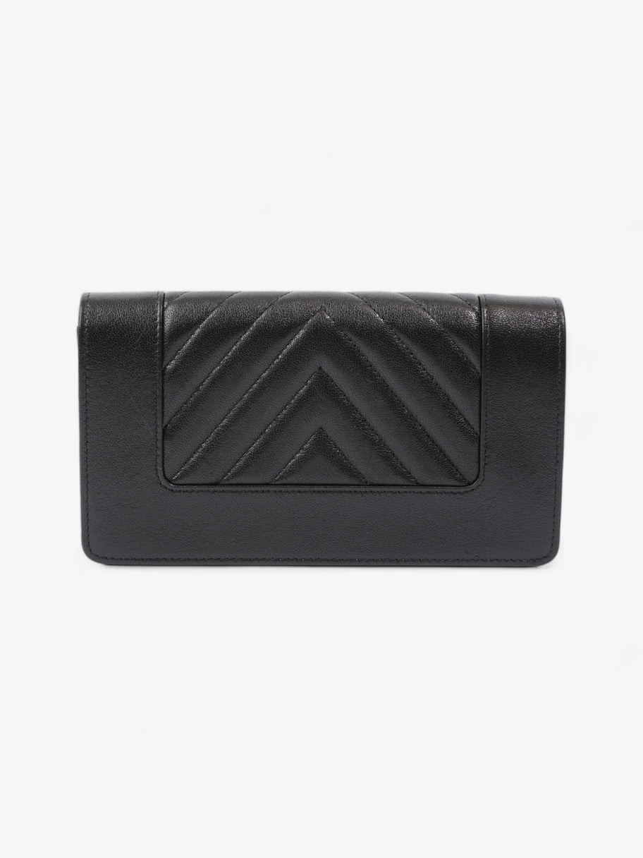 Chanel Mademoiselle Continental Wallet Black Caviar Leather Image 2