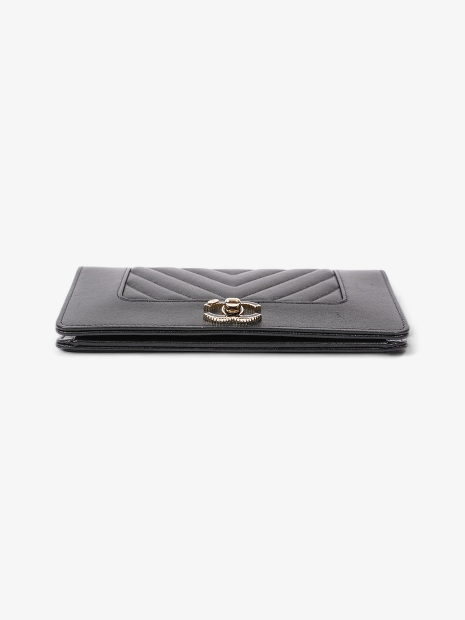 Chanel Mademoiselle Continental Wallet Black Caviar Leather Image 5