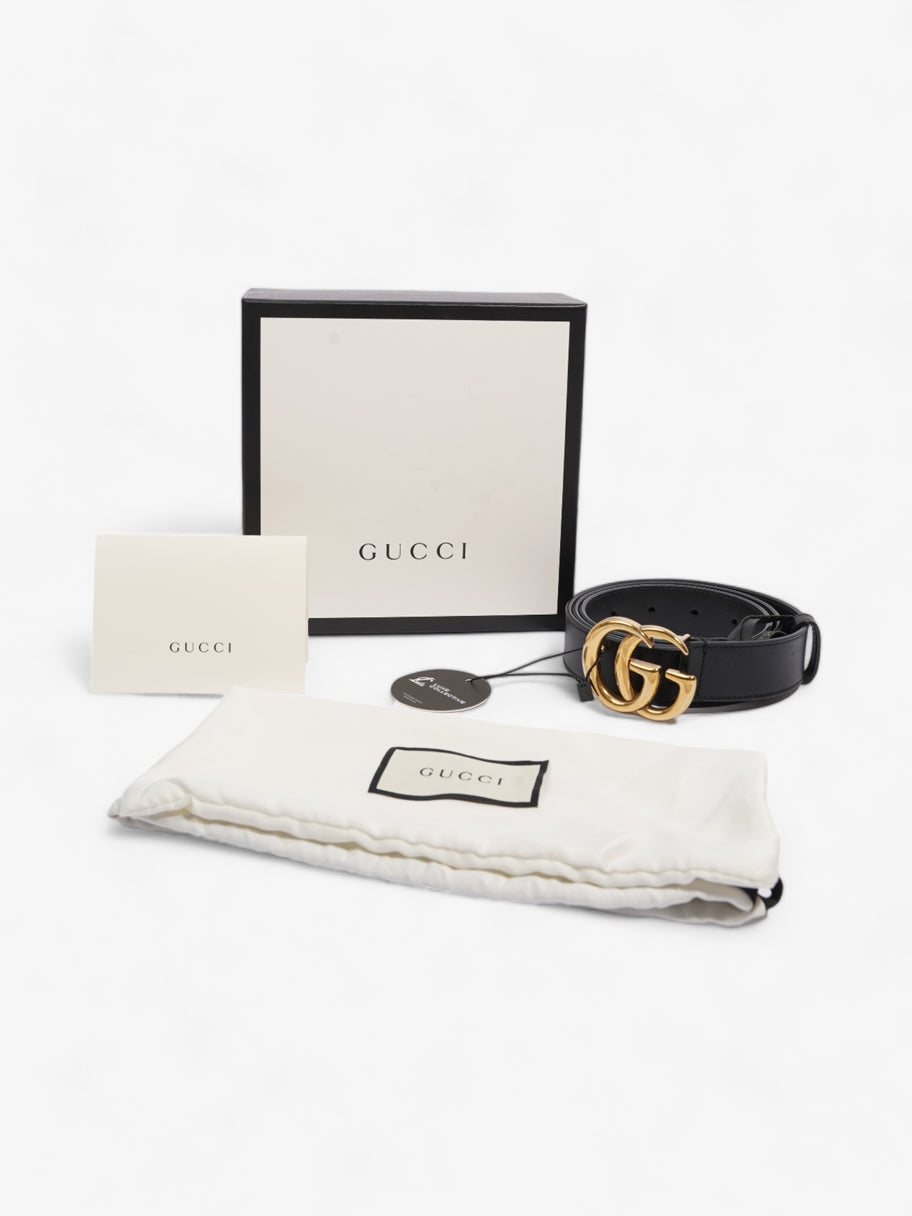 Gucci Double G Belt Black Leather 90cm 36